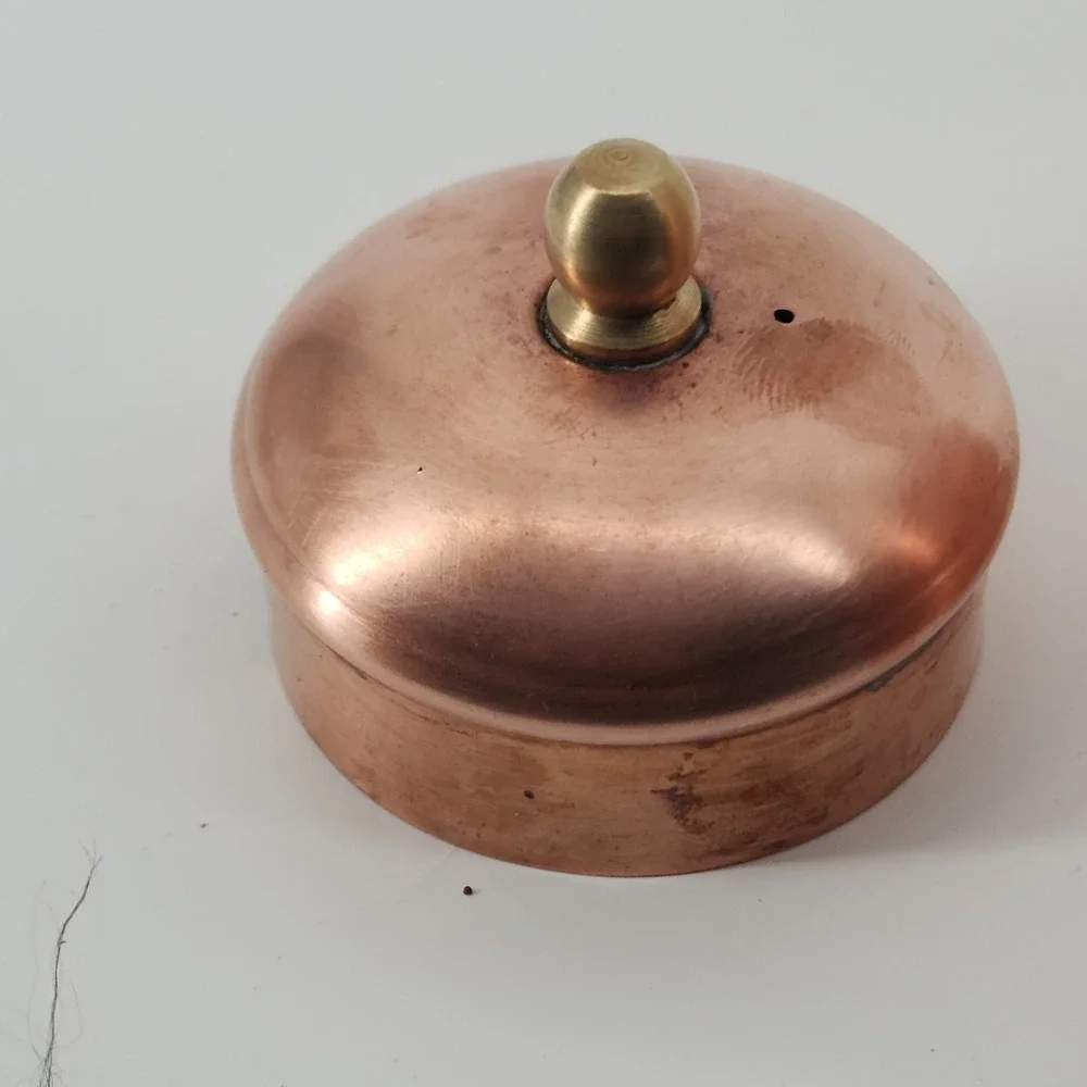 Vintage Coppercraft Guild Copper Tea Kettle Teapot Taunton Mass Brass Handle